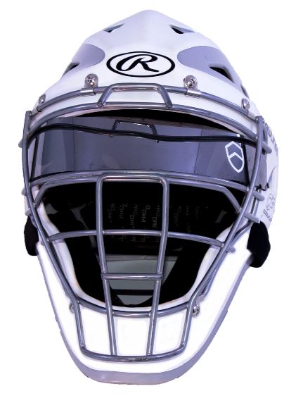 can.a football.helmet visor.fit a catchers.helmet All Star MVP 2300 Catchers Mask Visor this helmet provides reliable head protection for baseball and softball catchers Catchers Collection | Softball |